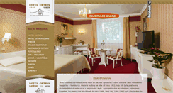 Desktop Screenshot of hotelostrov.cz