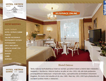 Tablet Screenshot of hotelostrov.cz